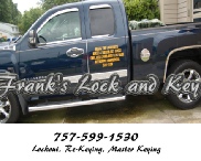 Frank's Lock and Key Service in Virginia 757-599-1530 